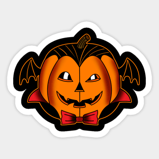 Pumpkin Dracula Sticker